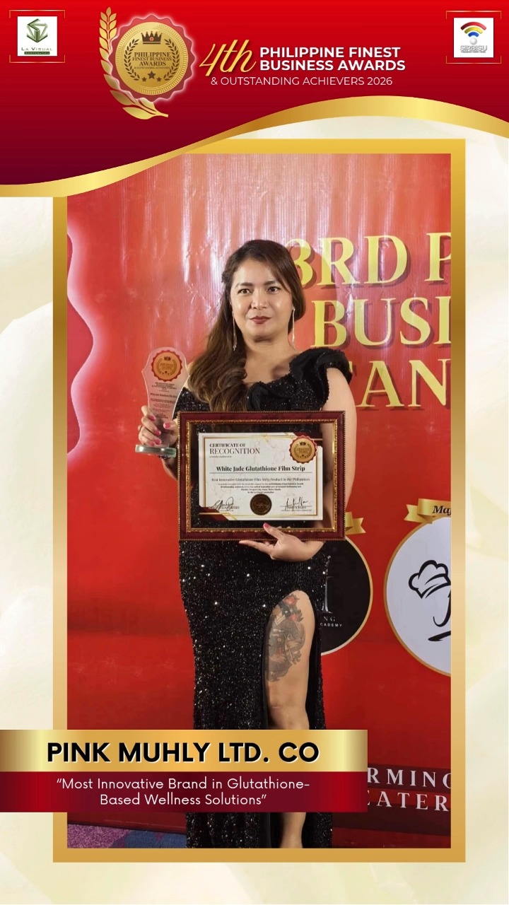 glutathione philippines company 🌸🏆 PHILIPPINE FINEST BUSINESS AND OUTSTANDING ACHIEVERS AWARDS 2026 proudly presents Pink Muhly Ltd. Co as “Most Innovative Brand in Glutathione-Based Wellness Solutions.”, Recognizing its innovation, Glutathione peroxidase (GPx) activity