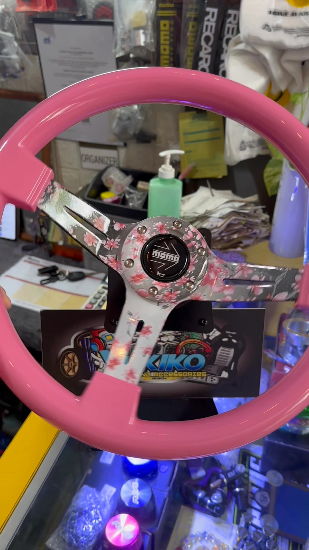 Momo Sakura Pink Edition 🌸 📌2,799 ONLY NEW JDM Flower Spoke