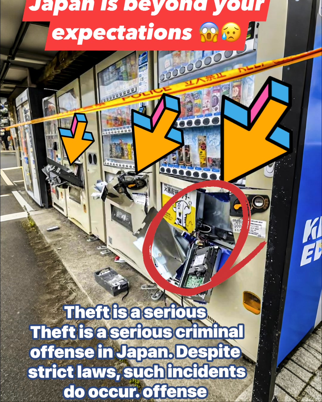 In Japan, theft is treated as a serious criminal offense, even for ...