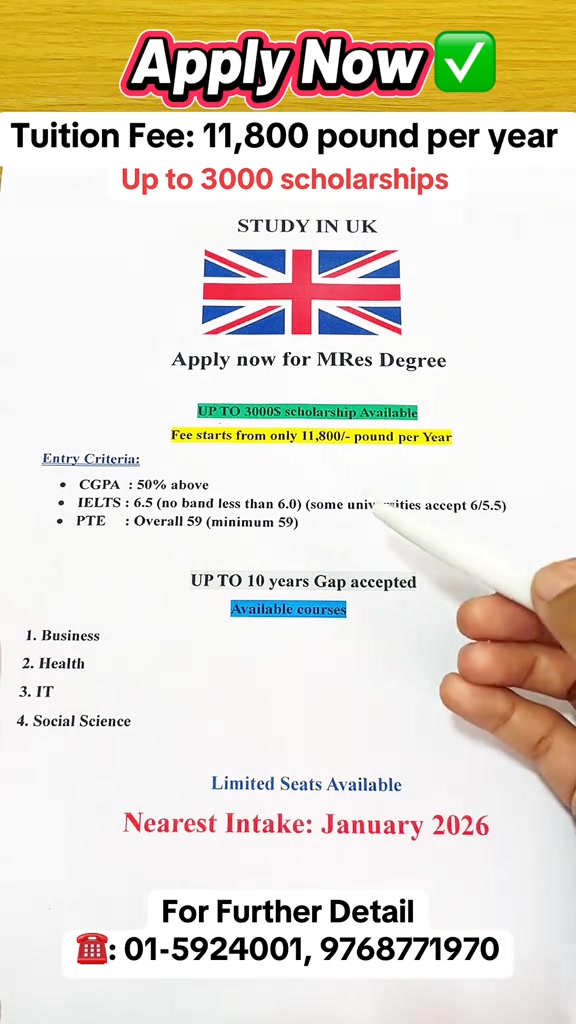 🎓 Study in the UK – MRes Degree 🇬🇧 Grab this golden chance for Jan 2026 ...