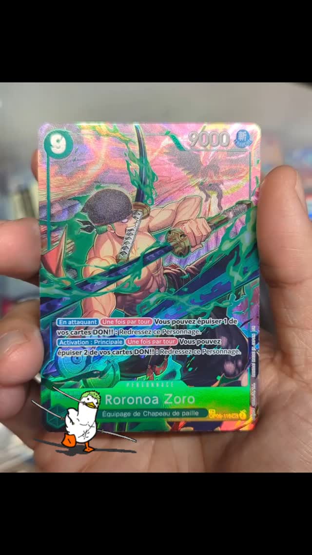 In person look at the French Treasure Rare Zoro ⚔️🗡️ | EXP