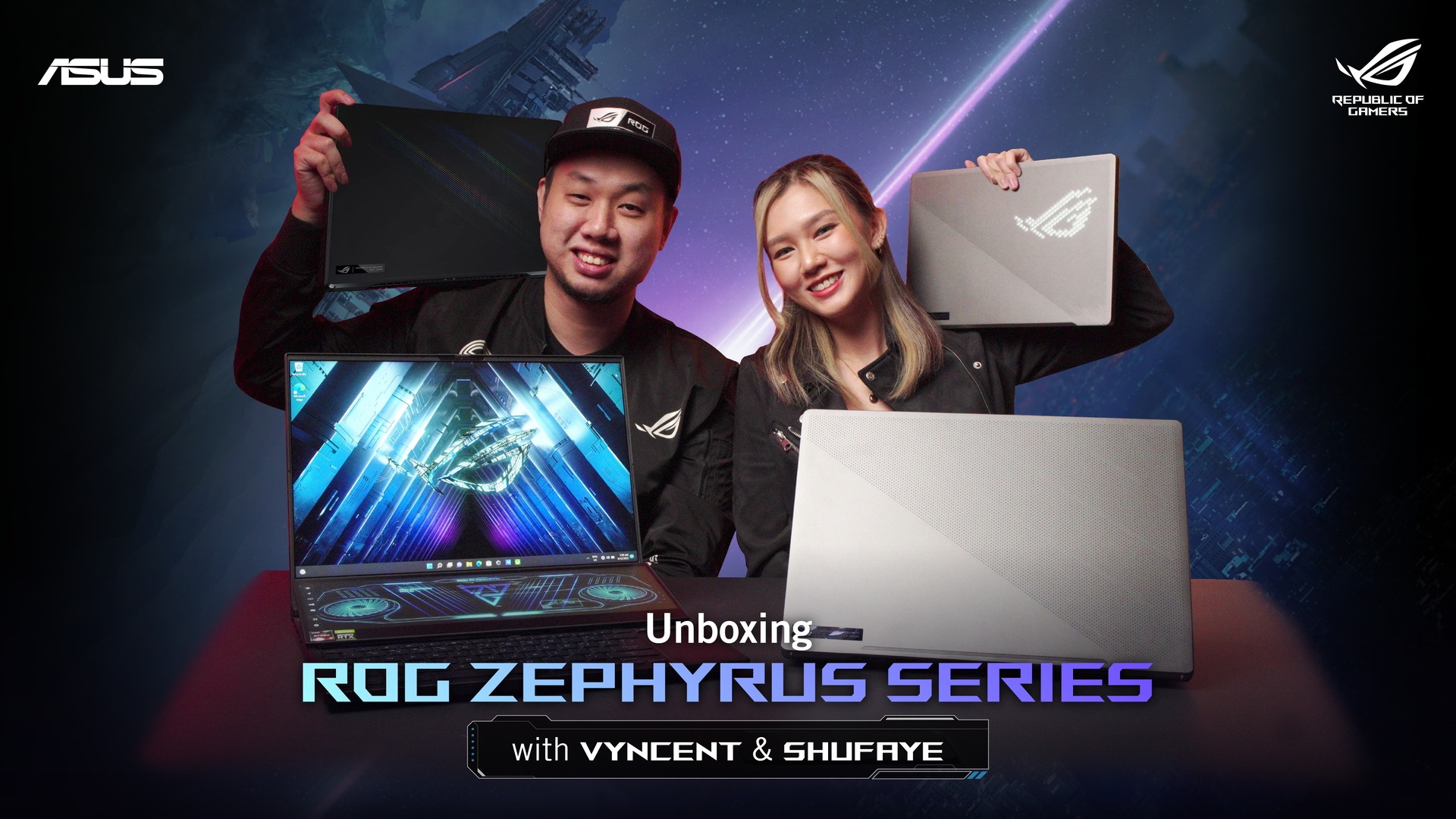 Vyncent and ShuFaye thrilled their senses as they unboxed the ROG ...