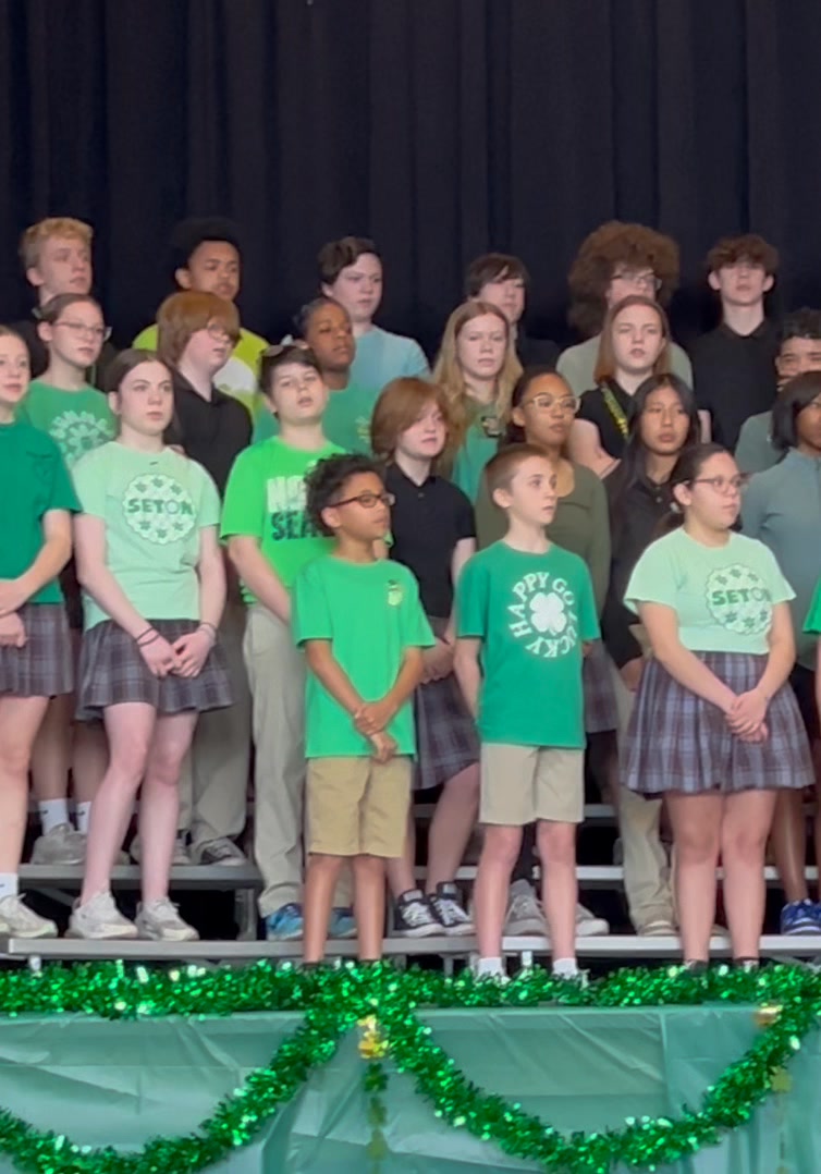 🍀St. Dominic 7th and 8th graders held their St. Patrick’s Day ...