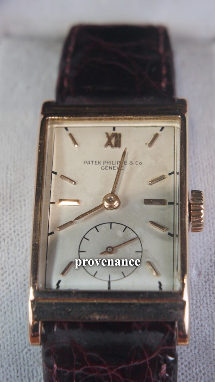 A very special piece of Patek Philippe history. This rectangular