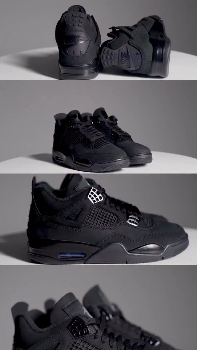 Black/Court Purple Air Jordan 4 just dropped on SNKRS App.
