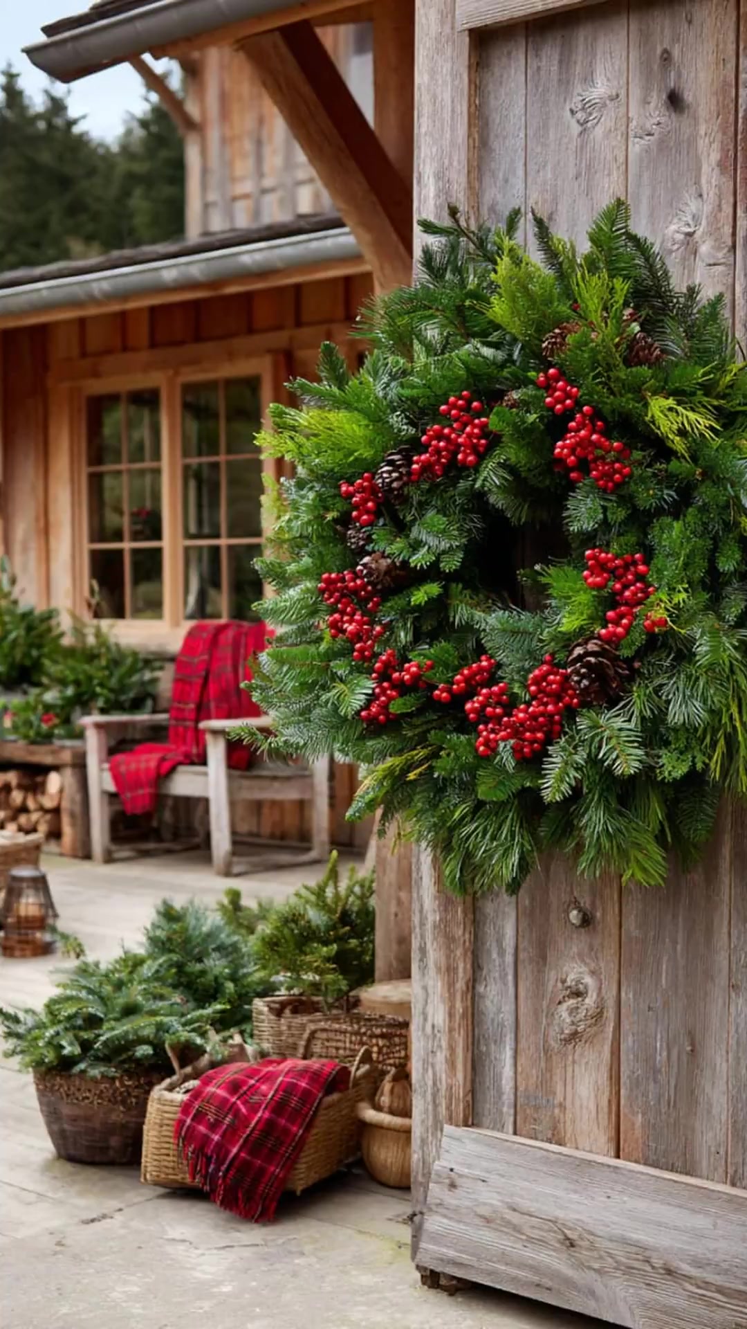 Stunning natural Christmas decor ideas bring festive charm outside. Use ...