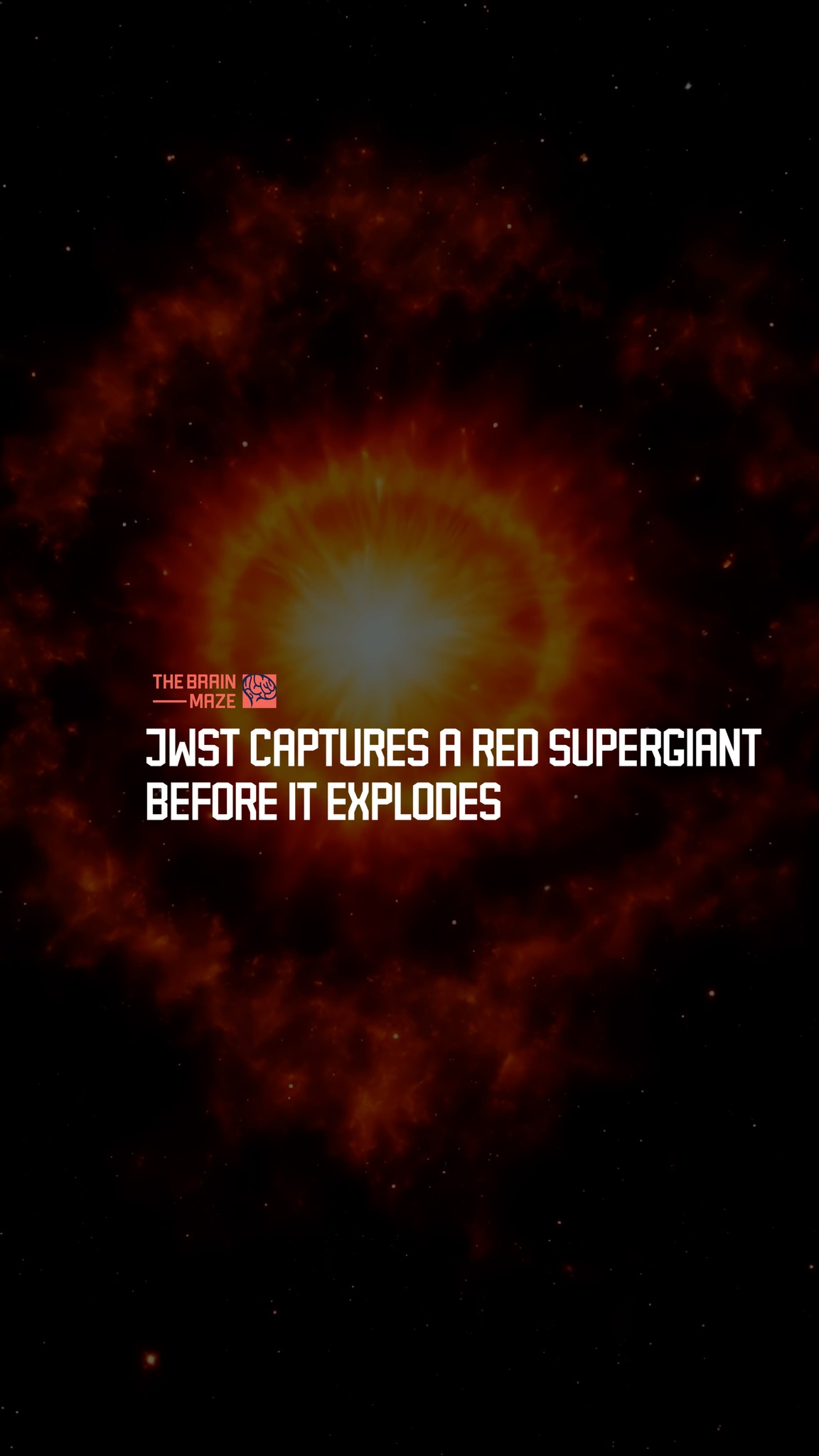 JWST Captures a Red Supergiant Before It Explodes - A red supergiant ...