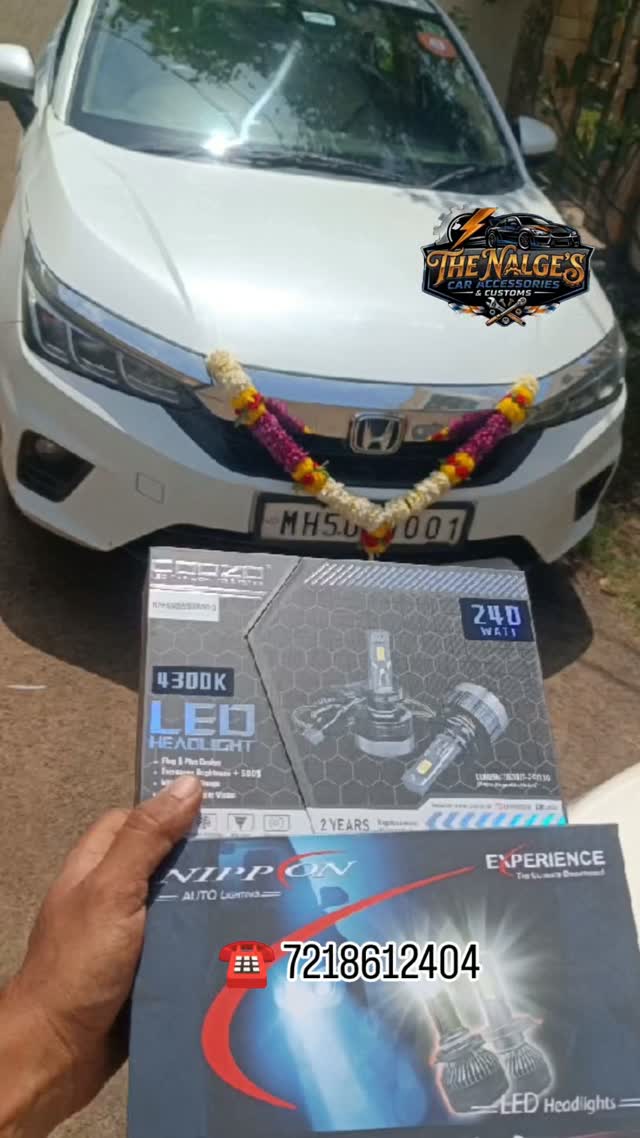 Upgraded this Honda City with high-performance Coozo & Nippun LED