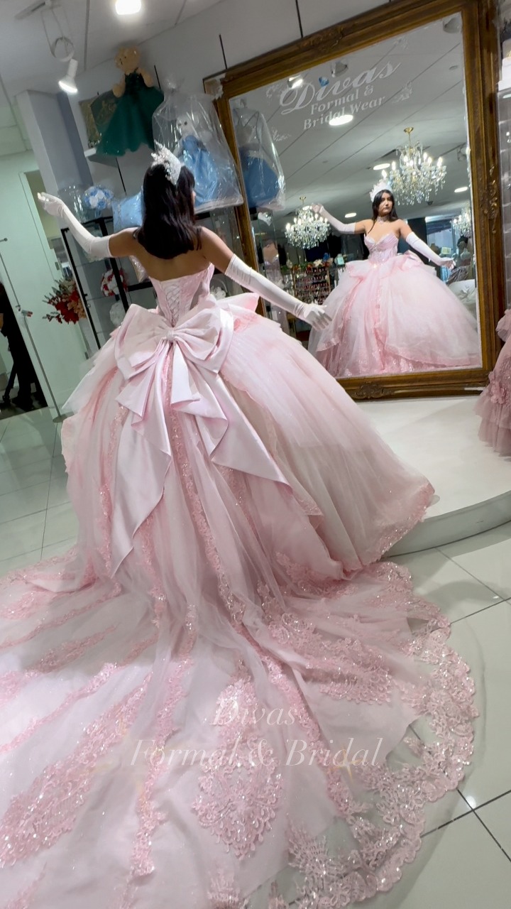formal dresses chula vista 🩰 BALLERINA PINK PRINCESS VIBES! 🩰, The dress you’ve been waiting for has finally arrived at Divas & Bridal Wear! , 👑✨¡El vestido de tus sueños estilo bailarina de ballet ya está disponible! ISS-24