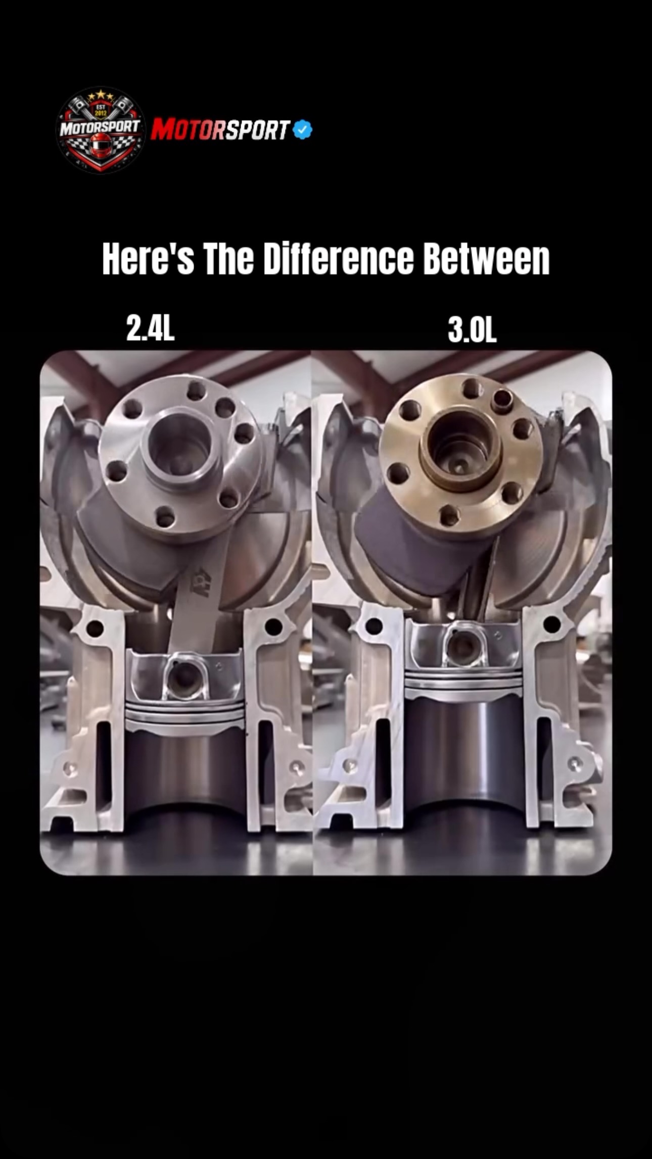 2.4L DESTROKER VS 3.0L — SAME RPM, VERY DIFFERENT PISTON MOTION