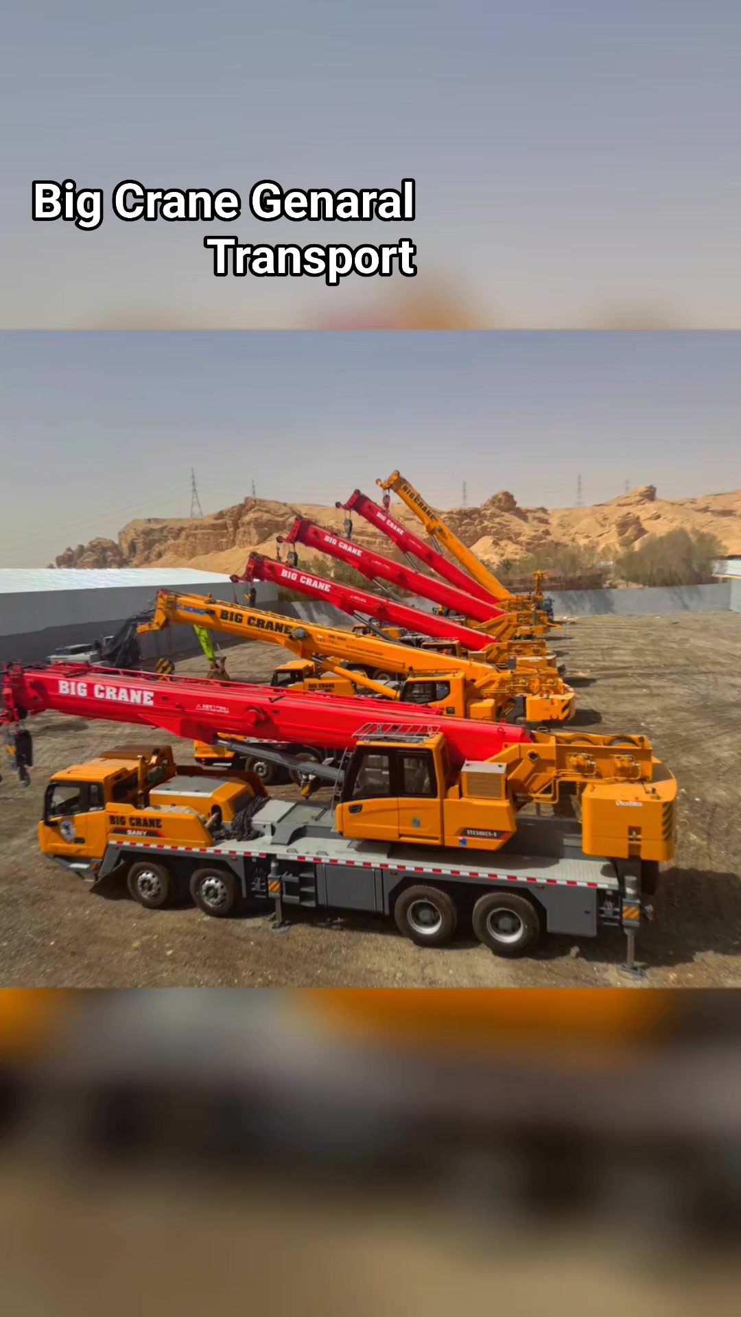 Big Crane BIG CRANE GENERAL TRANSPORT ALL BRAND NEW CRANES ⚓ Your