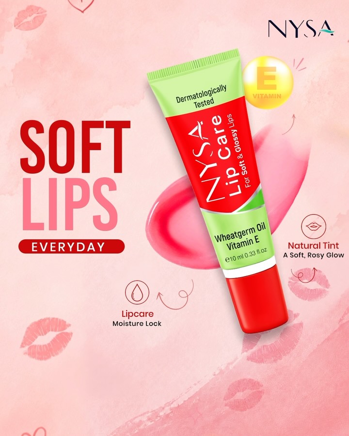 Dry lips? Give them the care they deserve💋✨ , Keep your lips feeling soft, moisturised and ready for the day with Nysa Lip Care, Swipe. Smile. Repeat, [ Rcm World, NYSA, Moisture, Lip Care, Skin