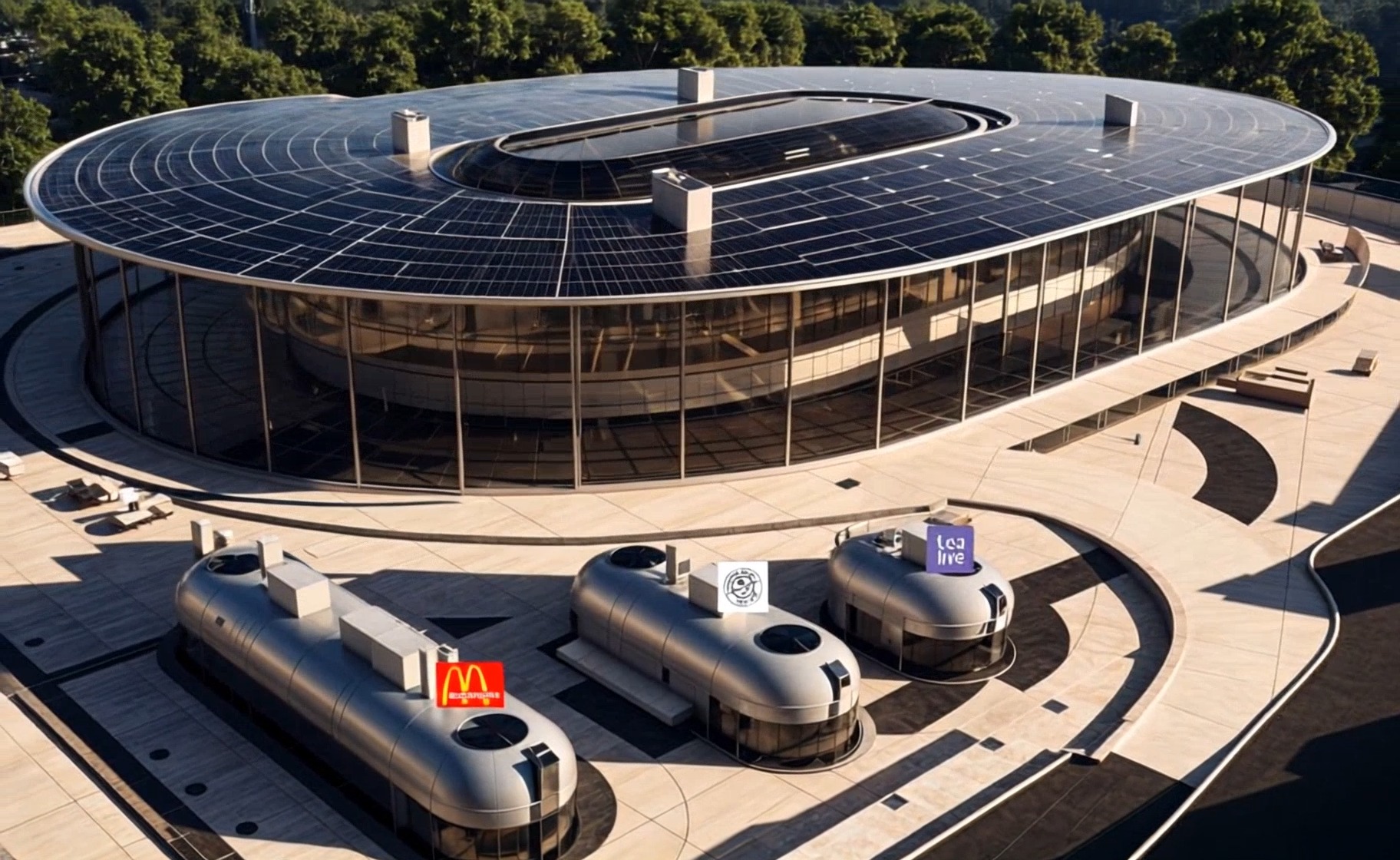 Most highway rest-stops follow a linear layout — you enter, you stop ...