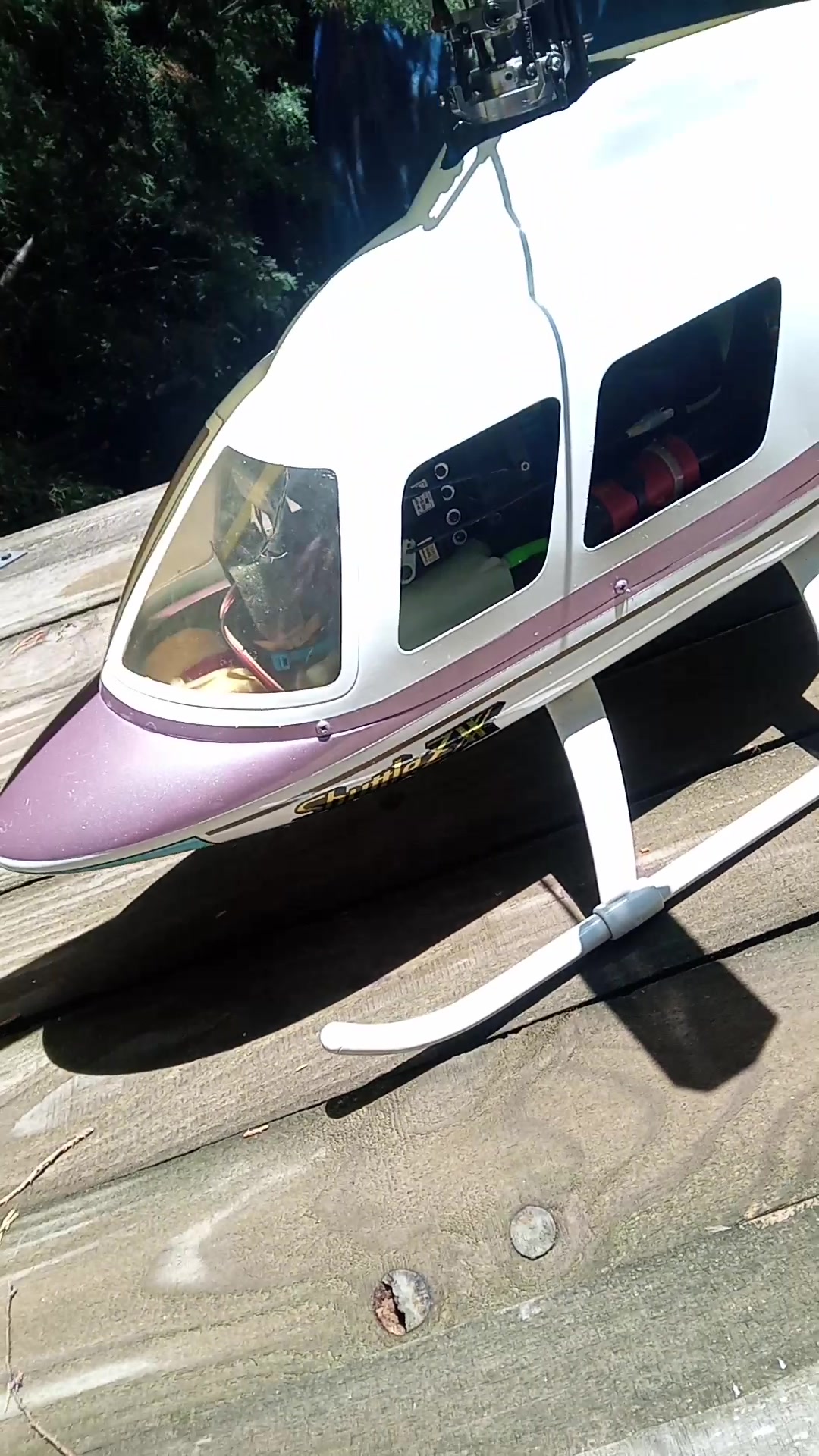 Vintage shuttle zx 30 heli mechanical gyro system