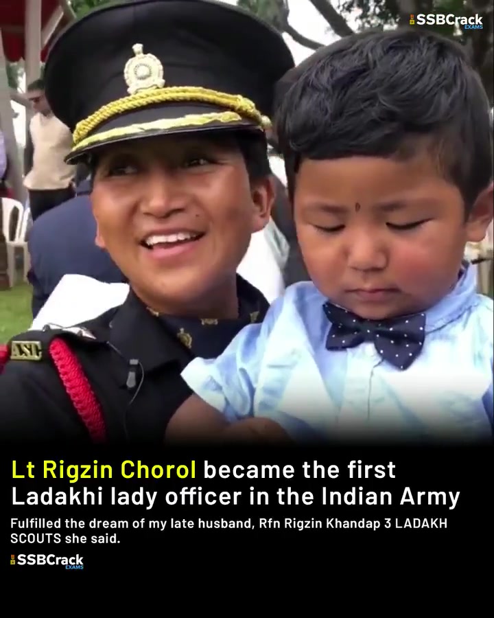 Meet Lt Rigzin Chorol, who became the first Ladakhi woman officer in ...