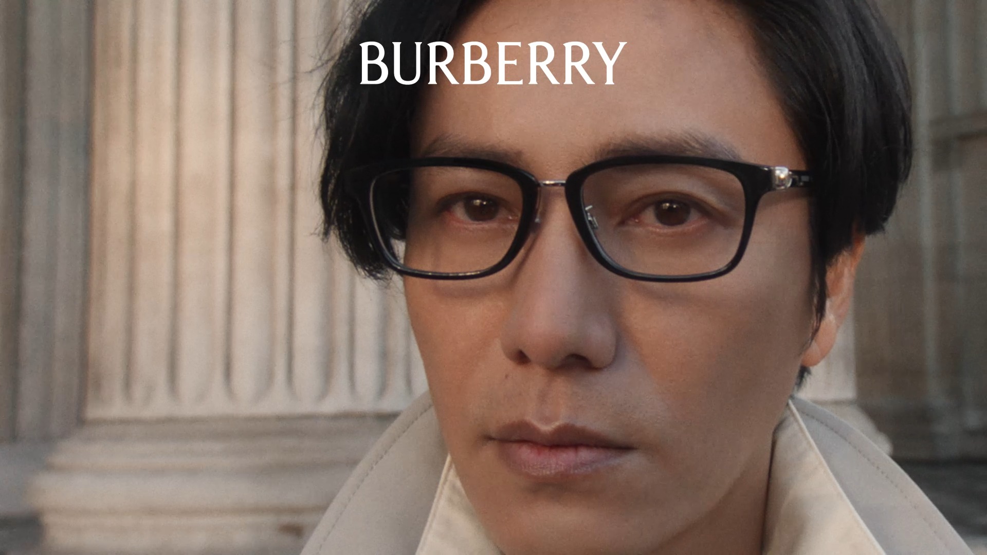 A timeless square-frame design created exclusively for Burberry's