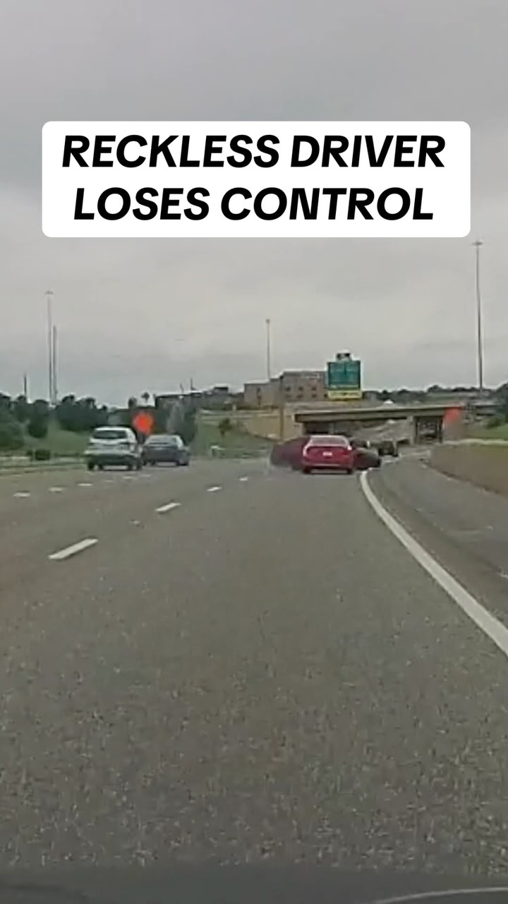Reckless driver loses control on 121 South after massive thunder storms ...