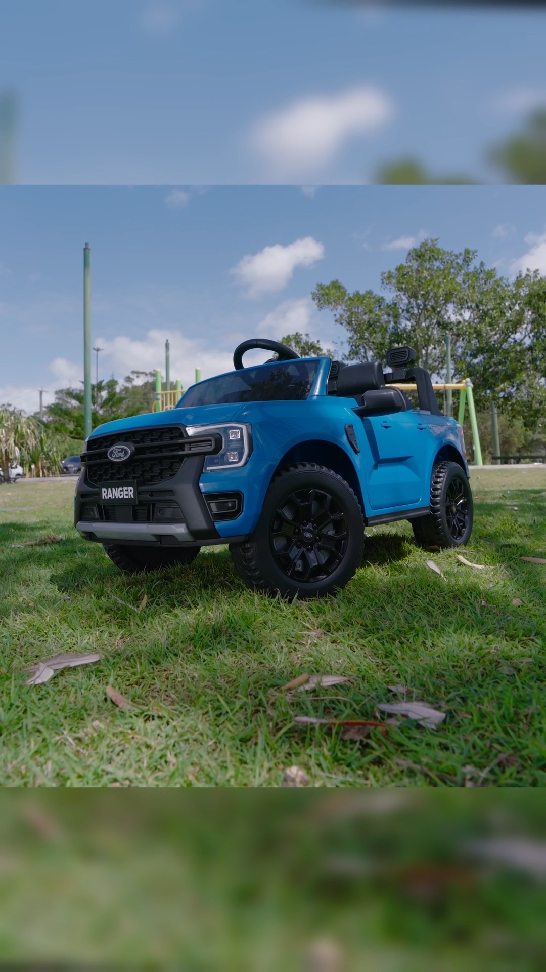 Go off the beaten path with the Ford Ranger Wildtrak 12V Kids Ride On ...