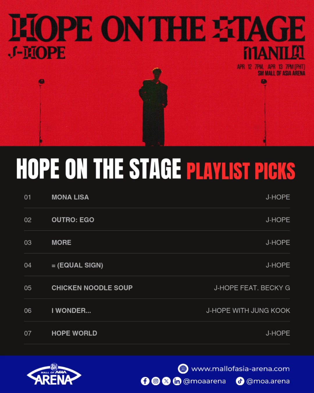 Our Top 7 picks from j-hope's Hope On The Stage tour setlist! 🎶 ARMY ...