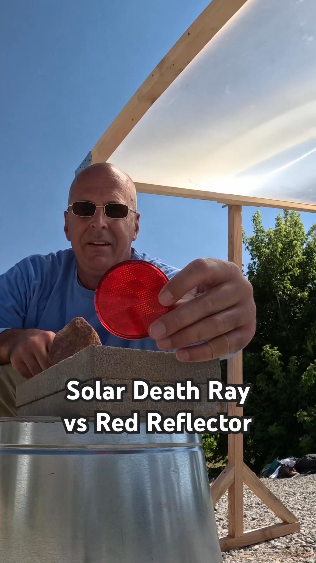 Solar Death Ray vs red reflector #physics #solar | Sam Erixx | Facebook