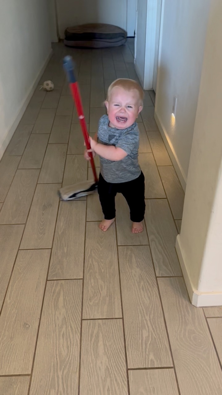 The mop has really started to cooperate better for baby Reece over the ...