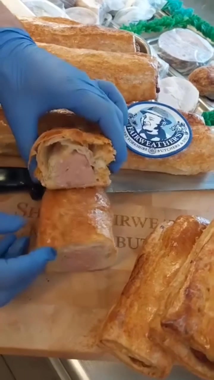 We have some foot long sausage rolls and some six inch sausage rolls ...