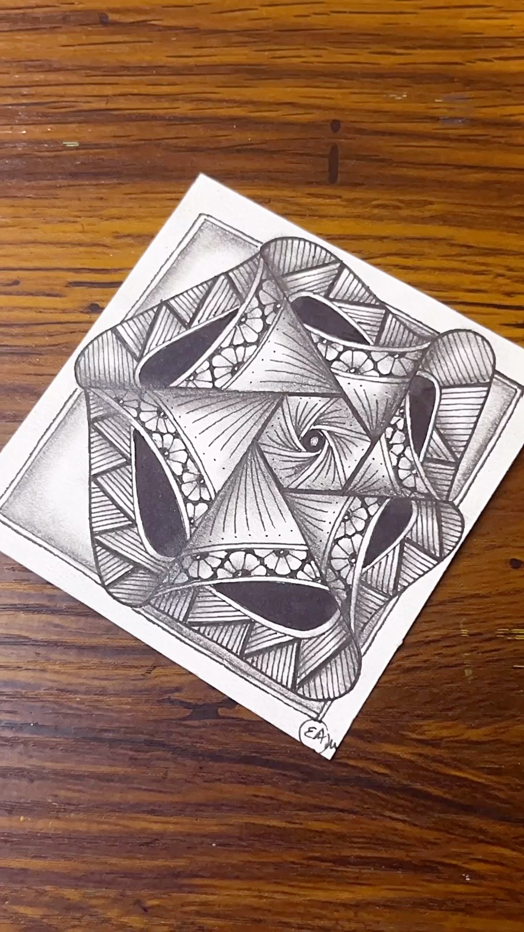 When Lines Meet Mindfulness –Zentangle Magic”| Drawing Tutorial For ...