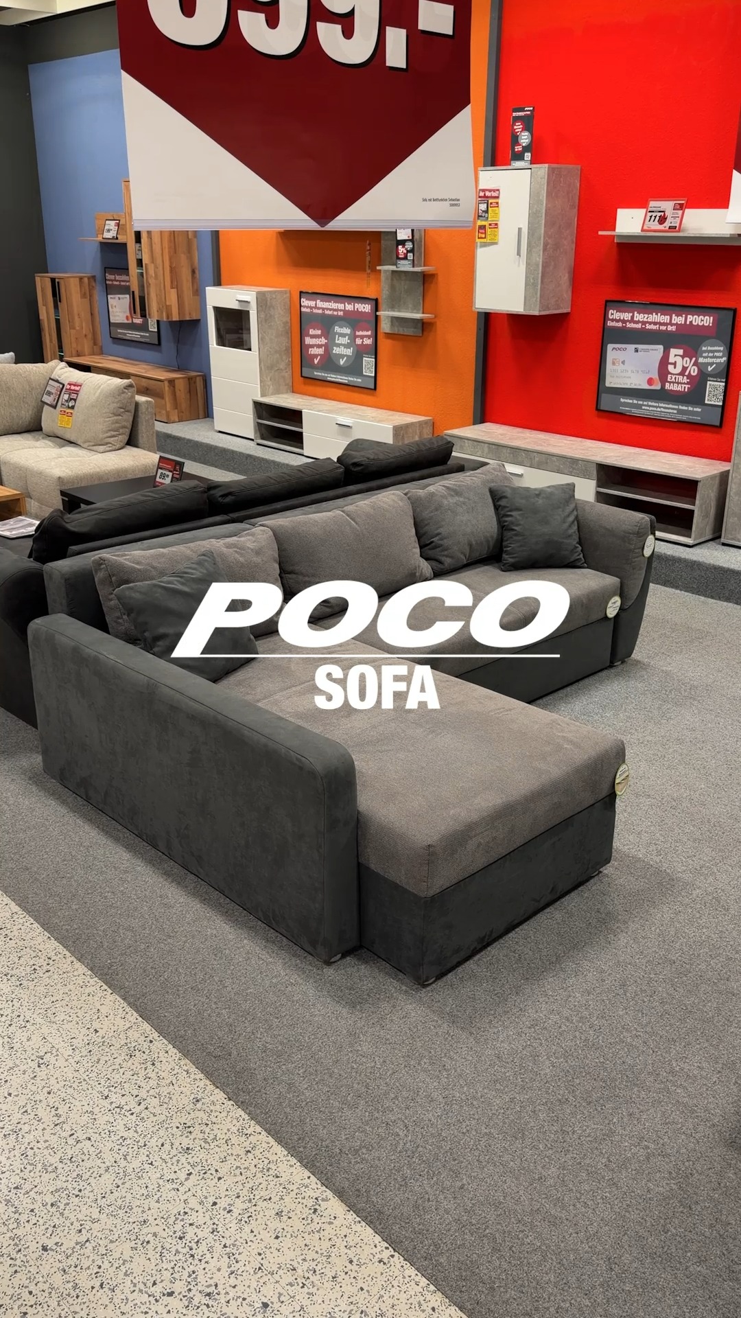 Würde dieses Sofa bei Dir einziehen? 👇, #sofa #wohnen #deko #wohnidee #BudgetFriendly, #Schnäppchen #poco | POCO Einrichtungsmärkte