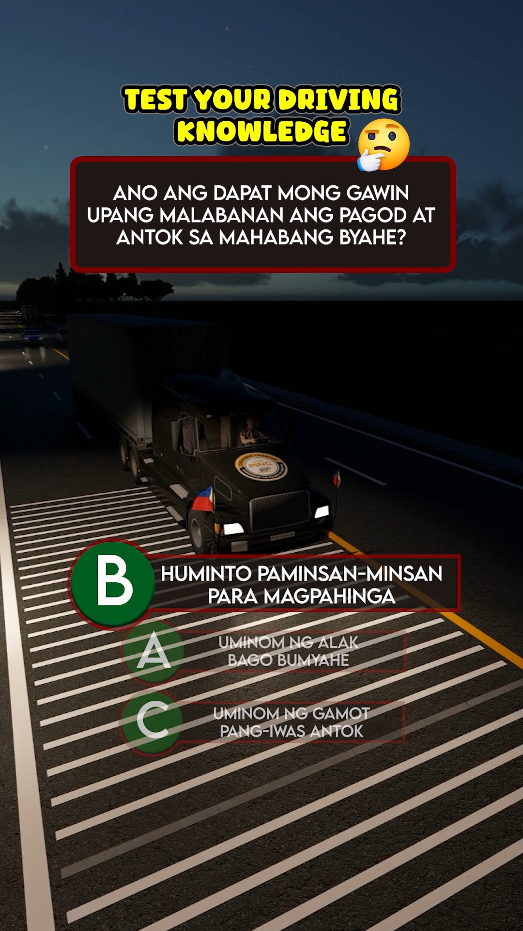 Safety reminders! Isang pagkakamali, marami ang pwedeng madamay. Drive ...