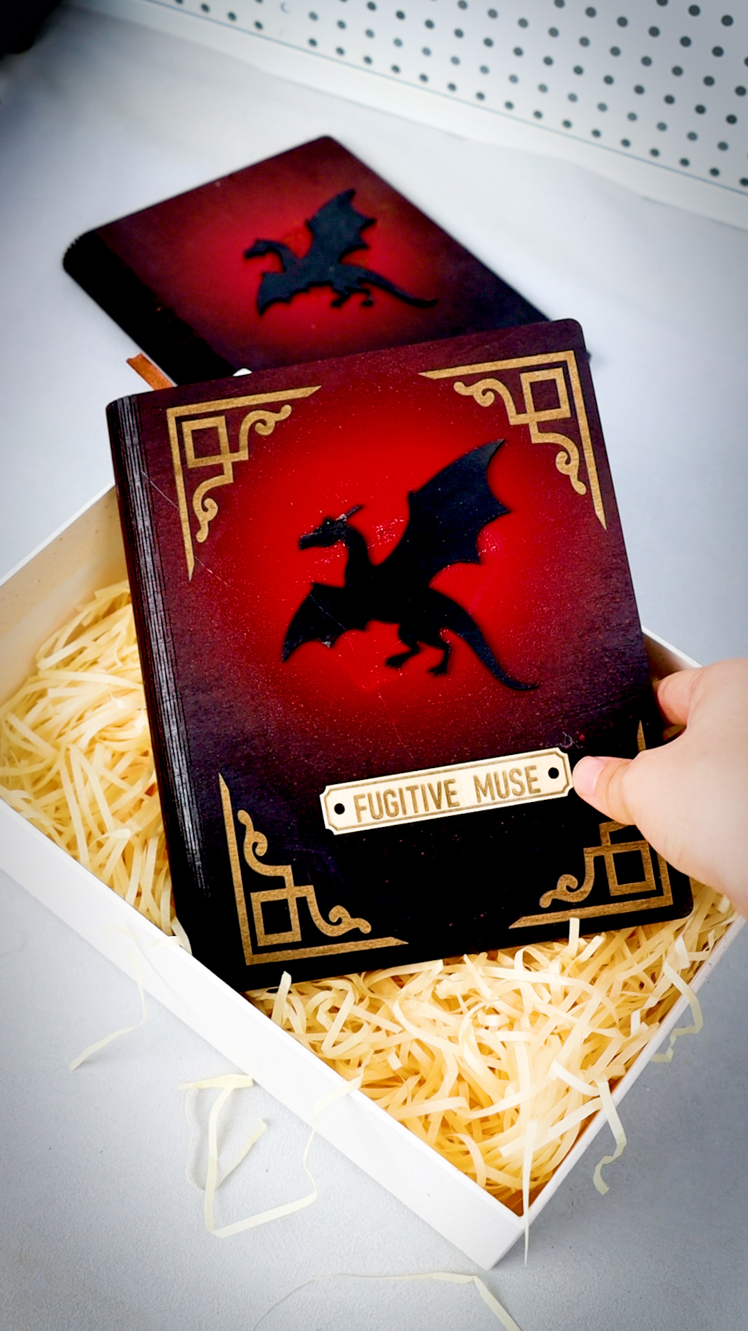 Unboxing Magic! 🐉 Crafted with a rich crimson cover, gilded accents and ...