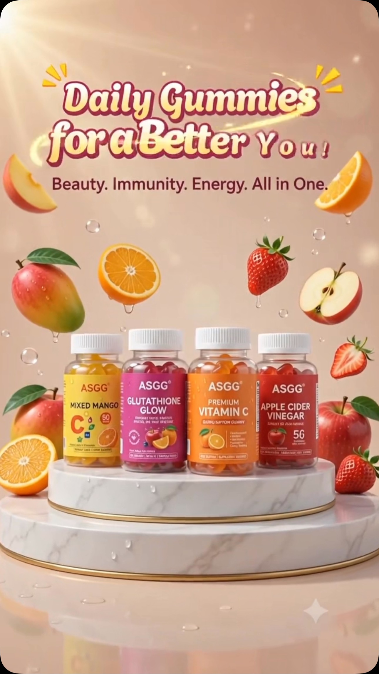 glutathione dhaka ✨ Glow • Wellness • Daily Care 💖, আপনার daily routine-এ একটু extra care! 🌸, 🍓 — Skin glow support ✨, 🥭 Collagen — Skin & beauty support 💕, 🍊 Vitamin C — Immunity & antioxidant support 🛡️, glow sunscreen Liposzomás glutation 500 mg, Flavor:Two-Pack