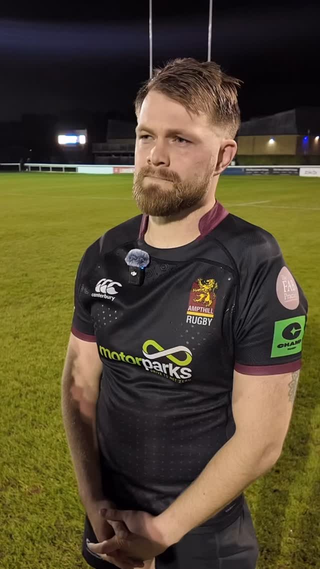With Captain Fraser Strachan after a 20-25 win at The RAG #Ampthill # ...