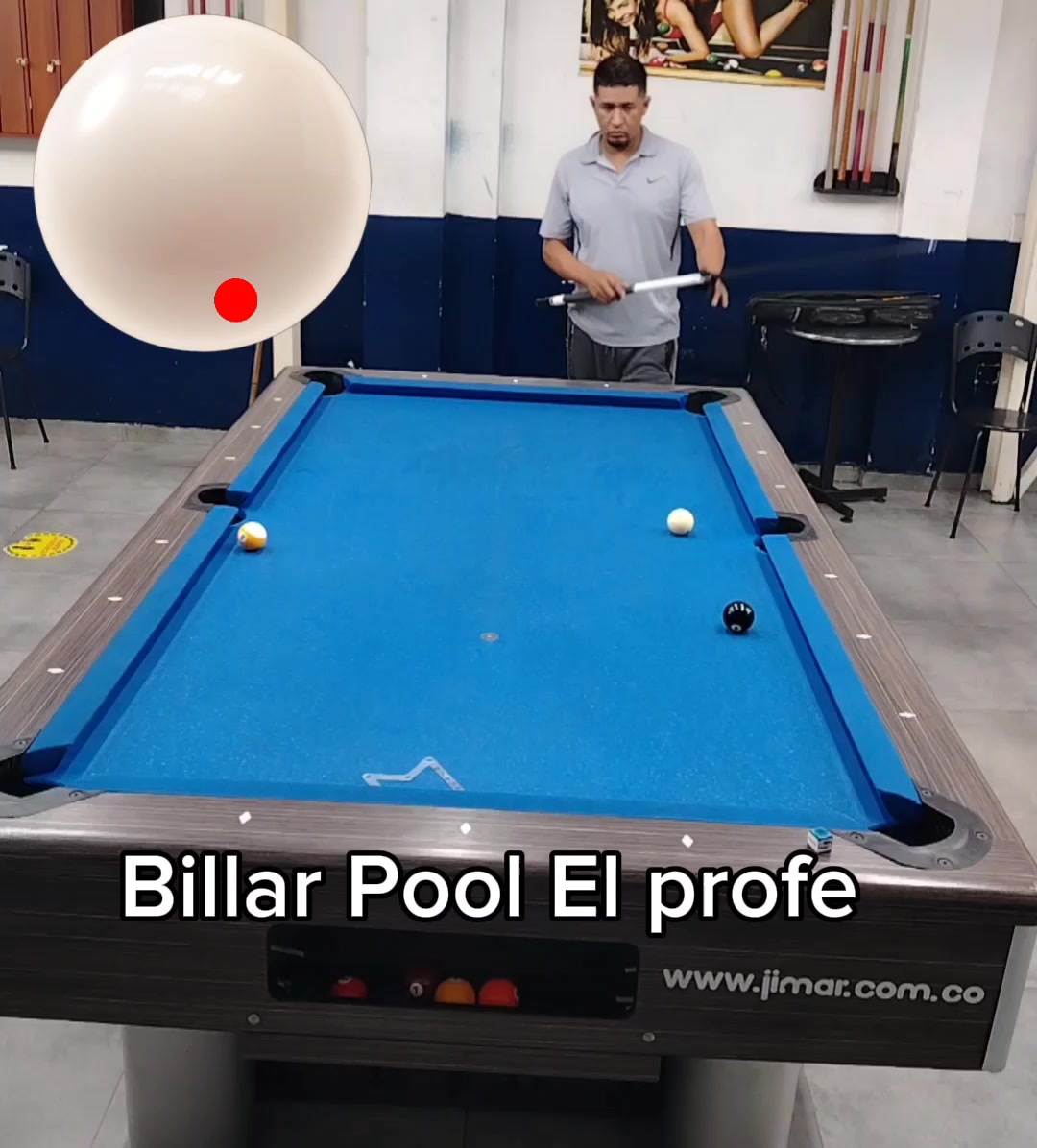 Retroceso con efecto #pool #billiards #tresbandas #snooker #billares ...