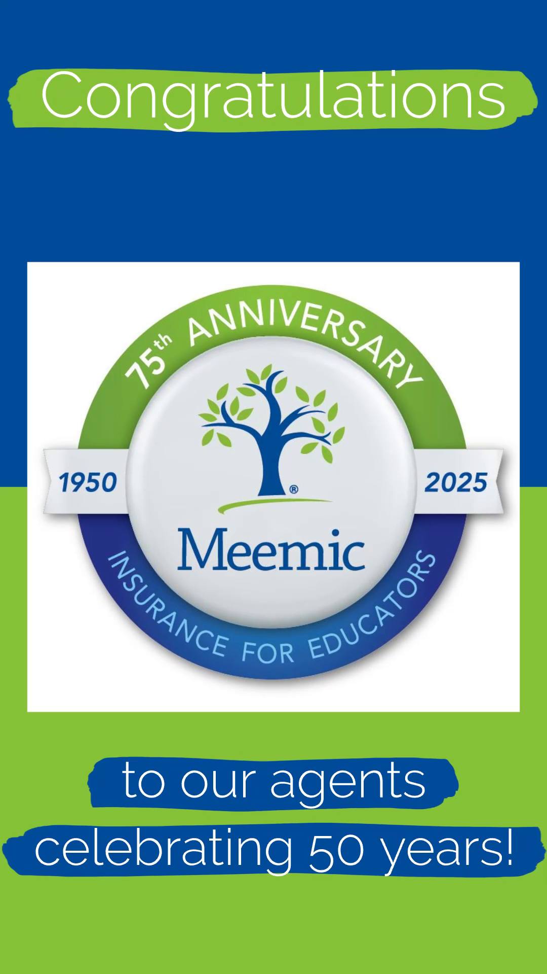 Congrats to Our 50–Year Agencies! As Meemic celebrates its 75th ...