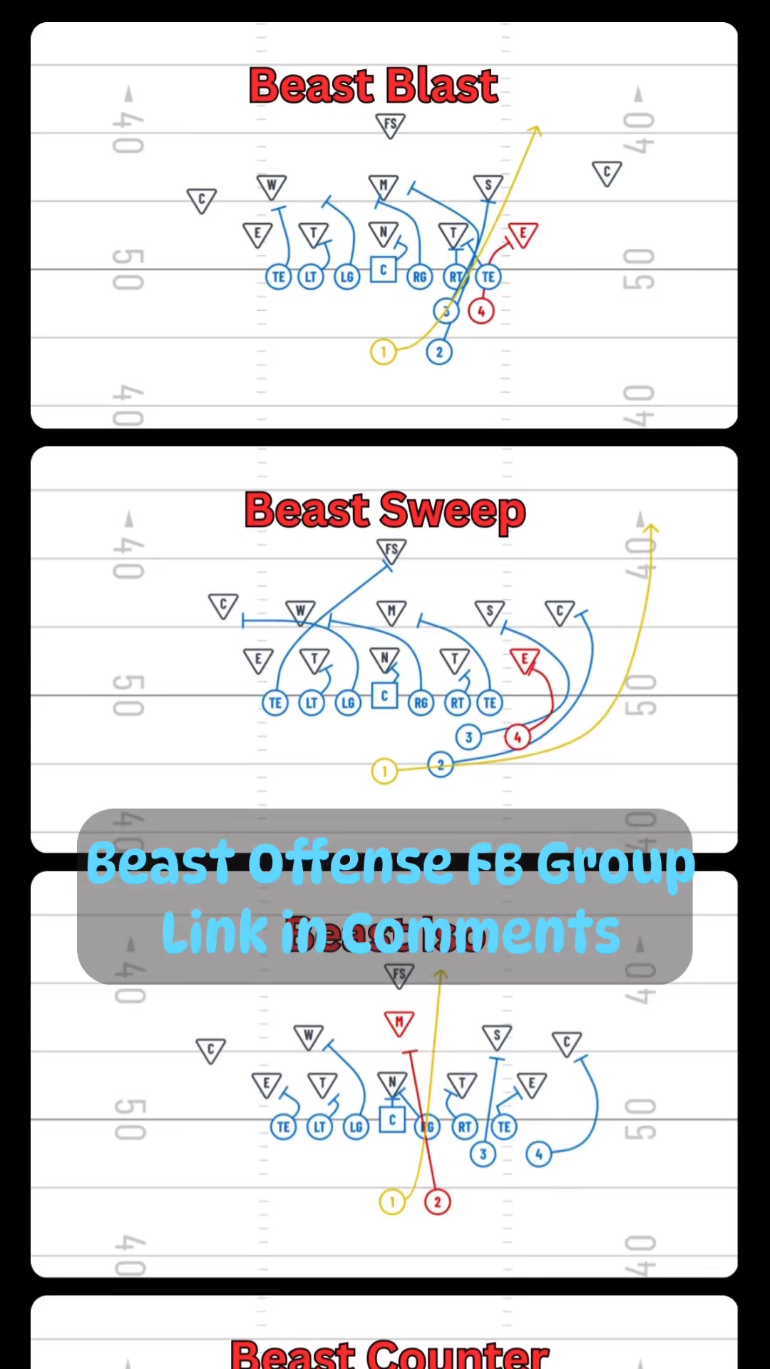 Beast Offense Formation & Plays FB Group! Win with the Beast! Join ...