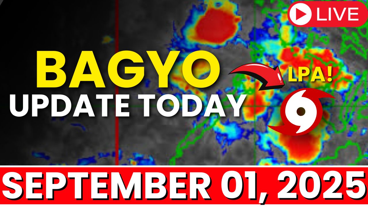 BAGYO UPDATE TODAY SEPTEMBER 01, 2025 | WEATHER TOMORROW | WEATHER ...