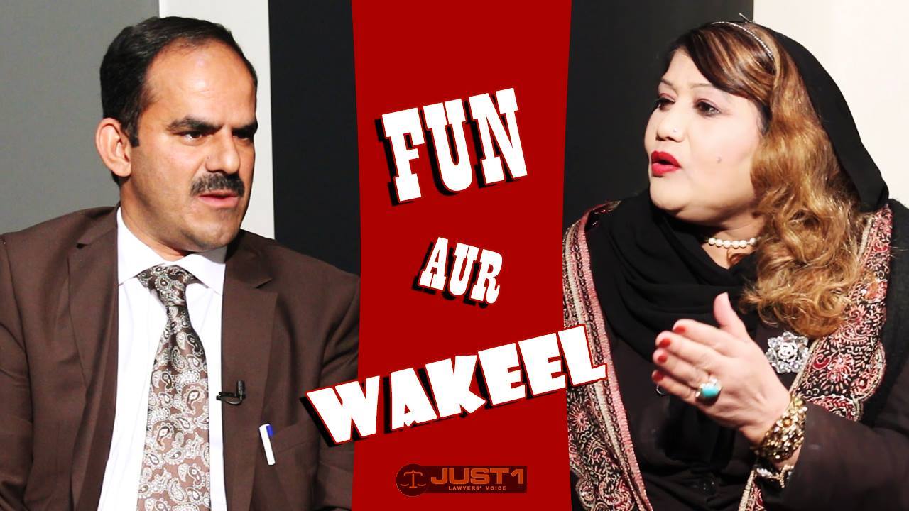 Adv. Rao Sadiq Hussain in Fun Aur Wakeel at Just1TV with Adv.Nargis ...