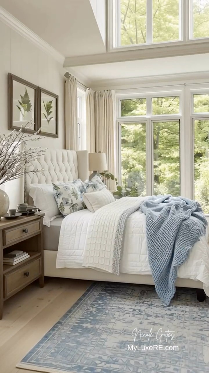 Beautiful balance of softness and sophistication. #decor #bedroomdesign ...