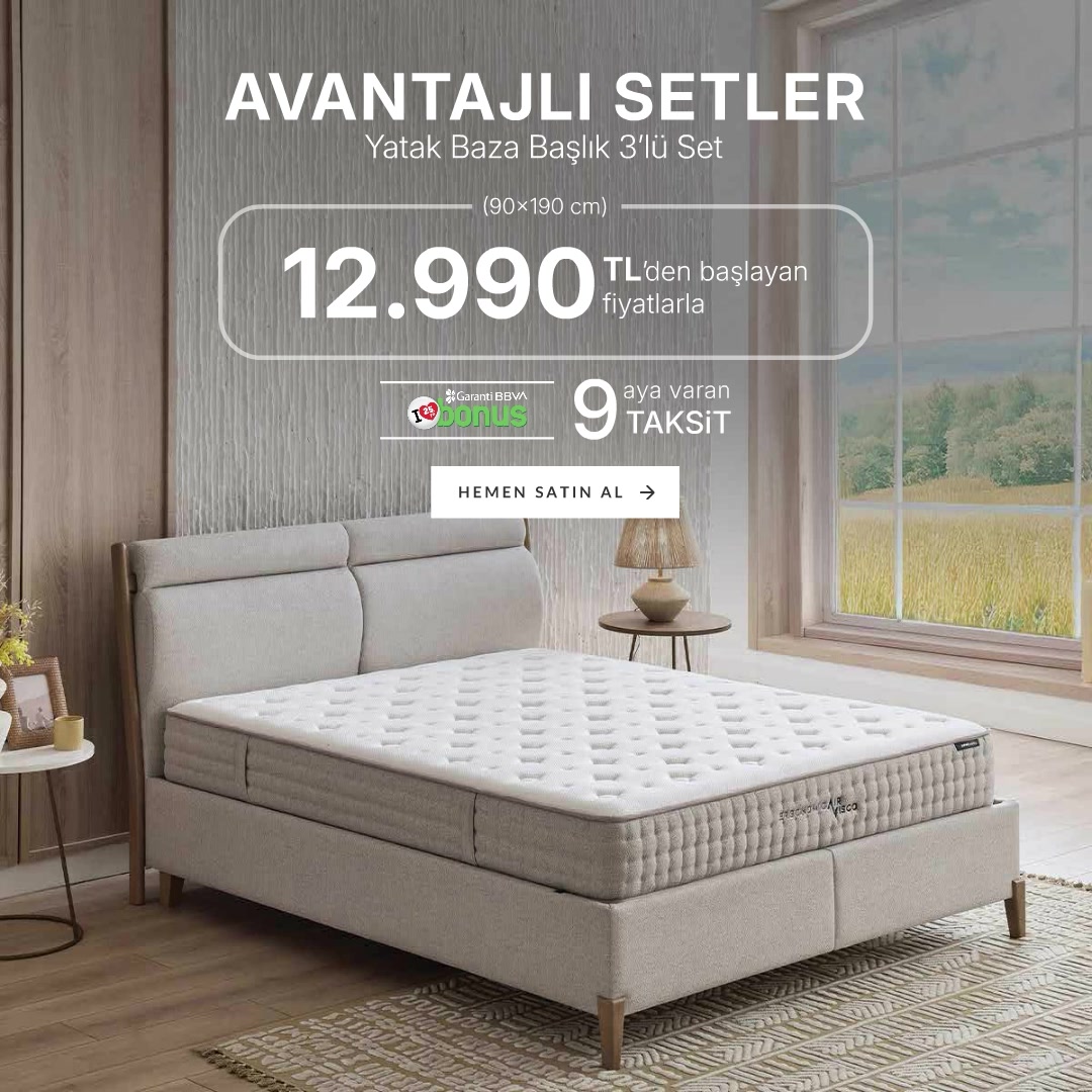 Yataş'ta 2'li Setler 8,990 TL'den, 3'lü Setler 12.990 TL'den Başlayan 