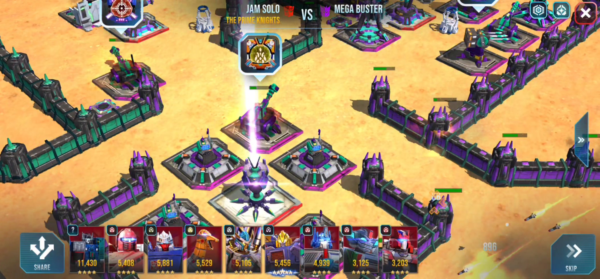 Combiner outpost bug in Transformers Earth Wars