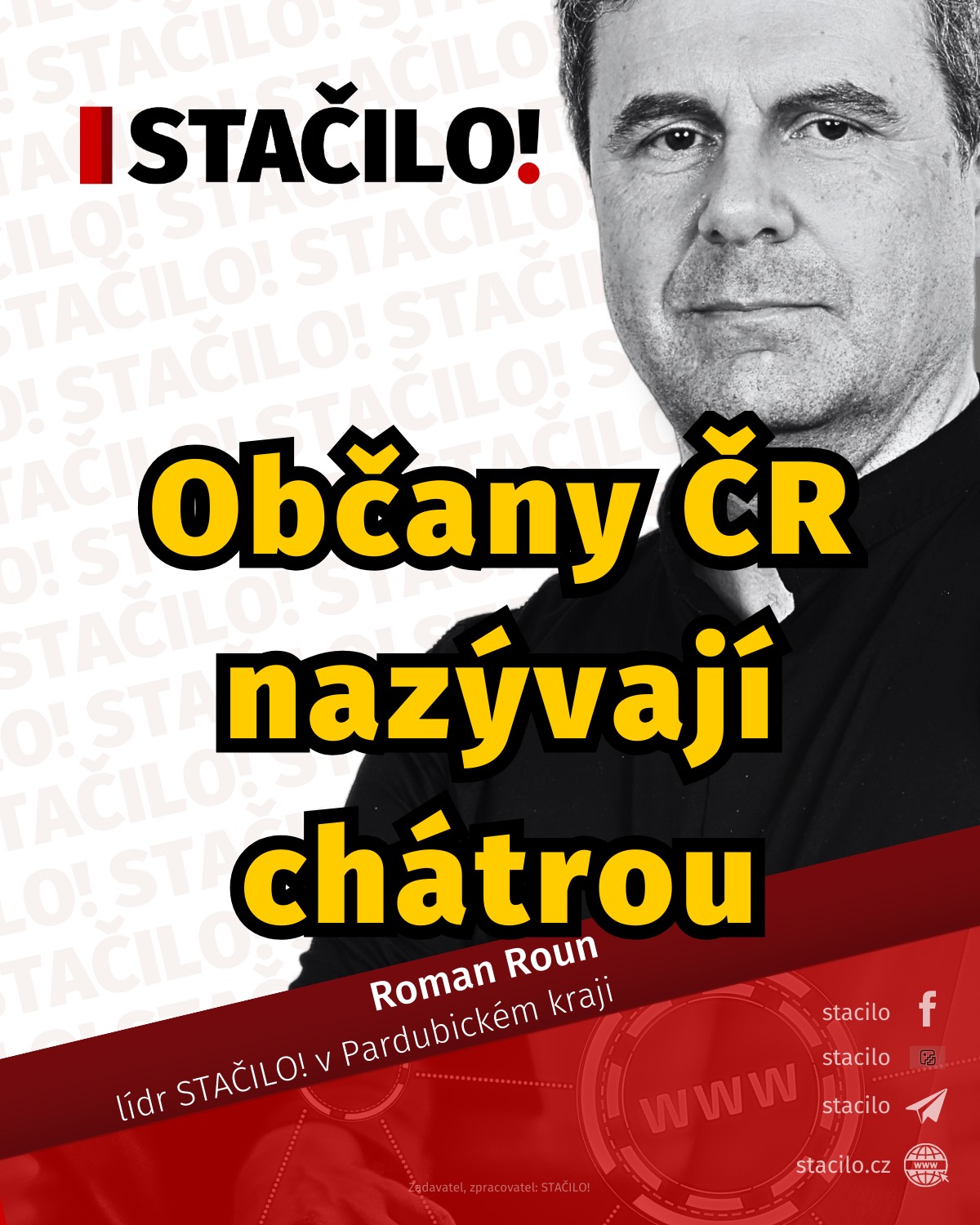 🔴 Občany České republiky nazývají chátrou | Roman Roun | Facebook