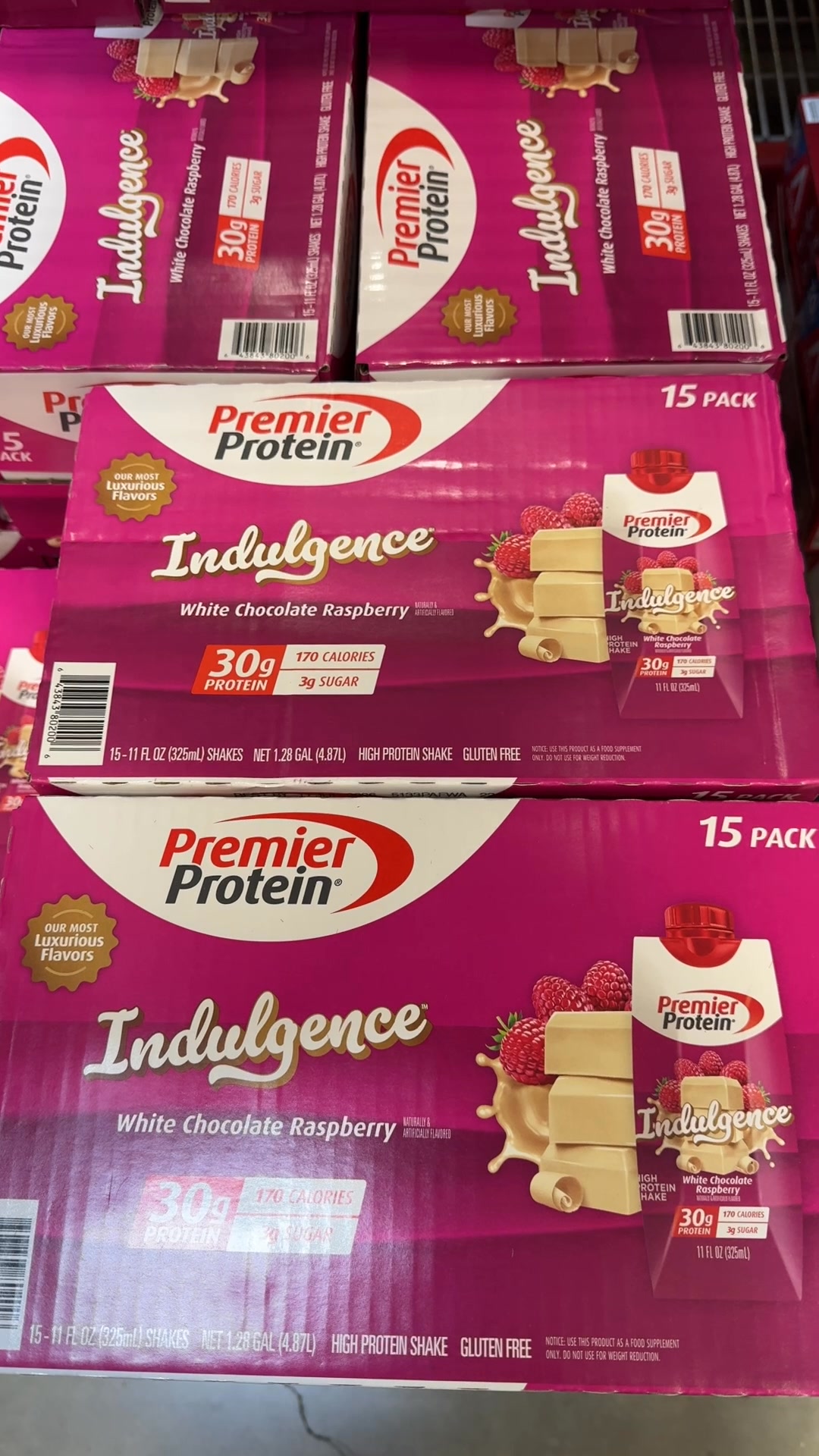 Premier Protein Indulgence white chocolate raspberry 15 shakes ...