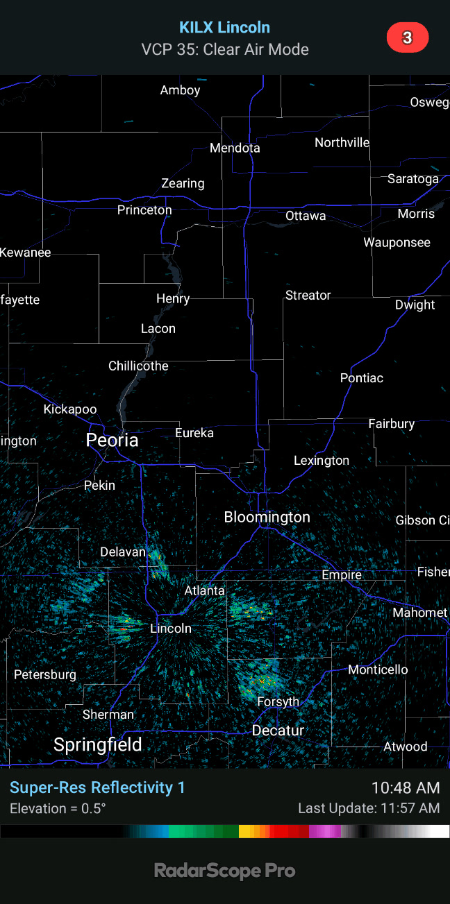 A few showers and storms are beginning to develop across the region ...