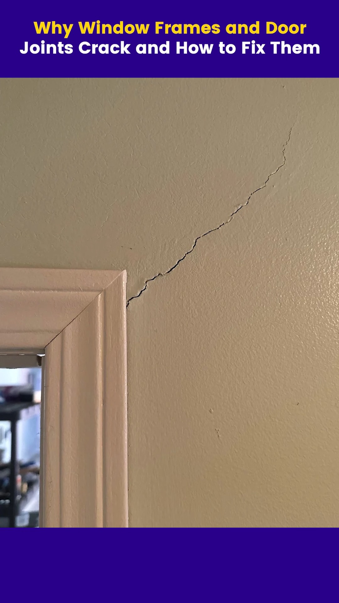 Cracks around door frames are not normal—they’re usually a sign of ...