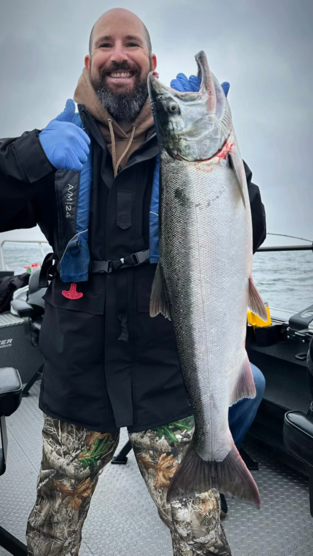 Took the Salmon for Soldiers group out today. What a blast getting ...