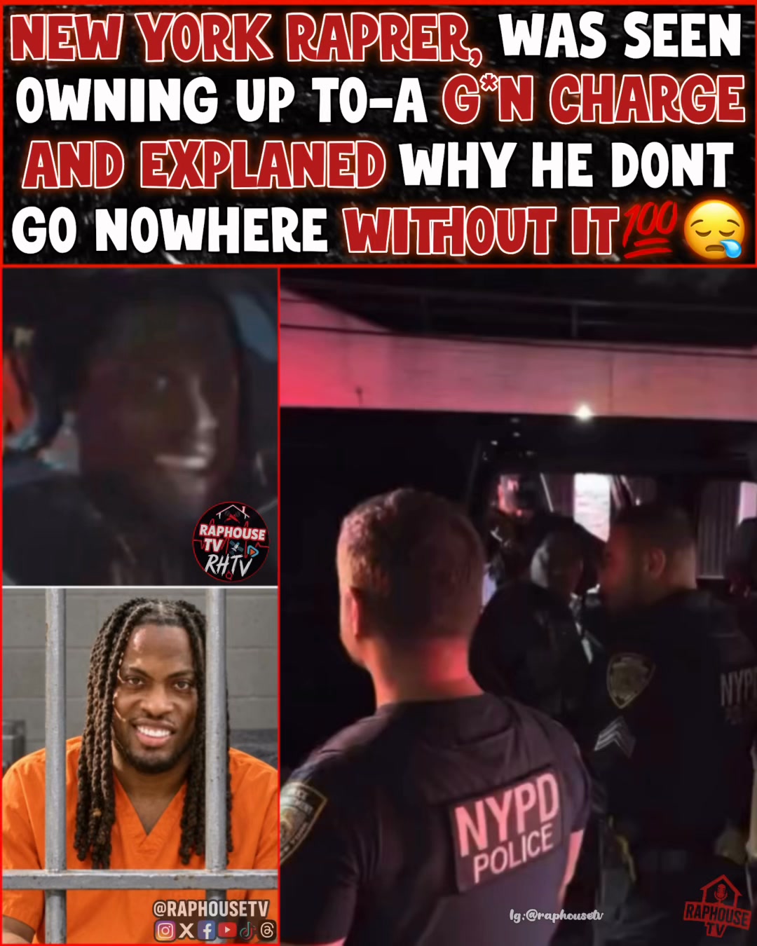 New York Raprer, Was Seen Owning Up To-A G*N Charge And Explaned