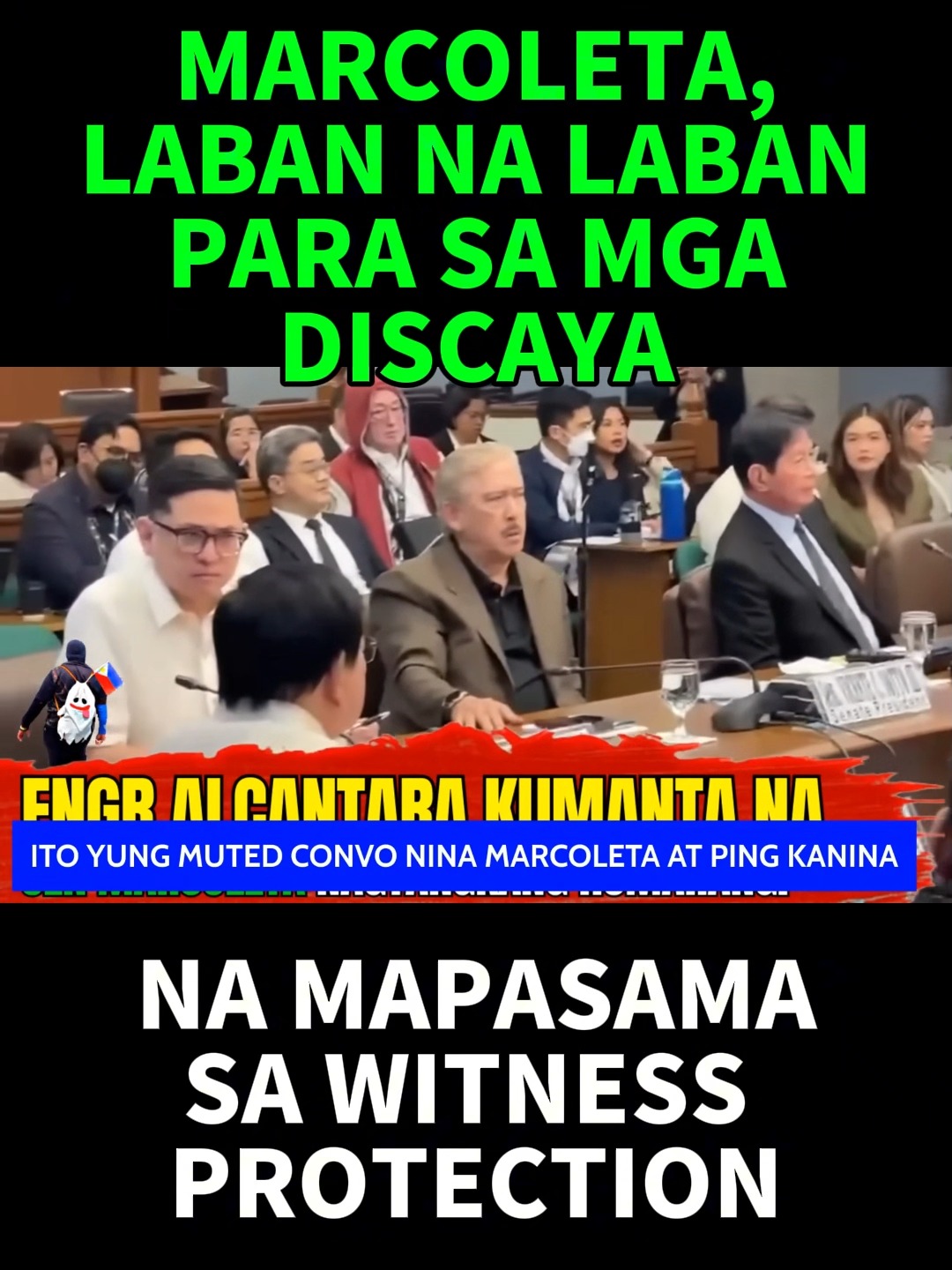 Marcoleta laban na laban na mapasama ang mga Discaya sa Witness ...