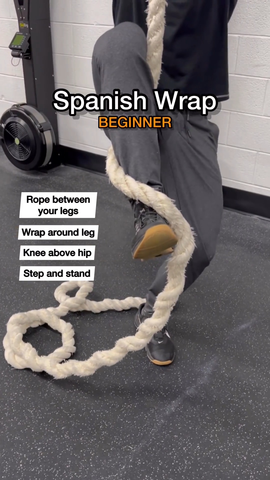 There are three ways to lock your feet to climb a rope The Spanish wrap ...