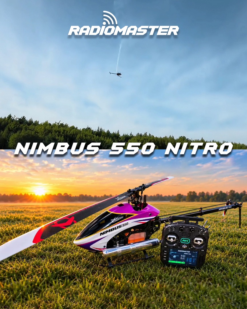 Nimbus 550 big-block, using an OS.91 Speed, Azure 560mm blades