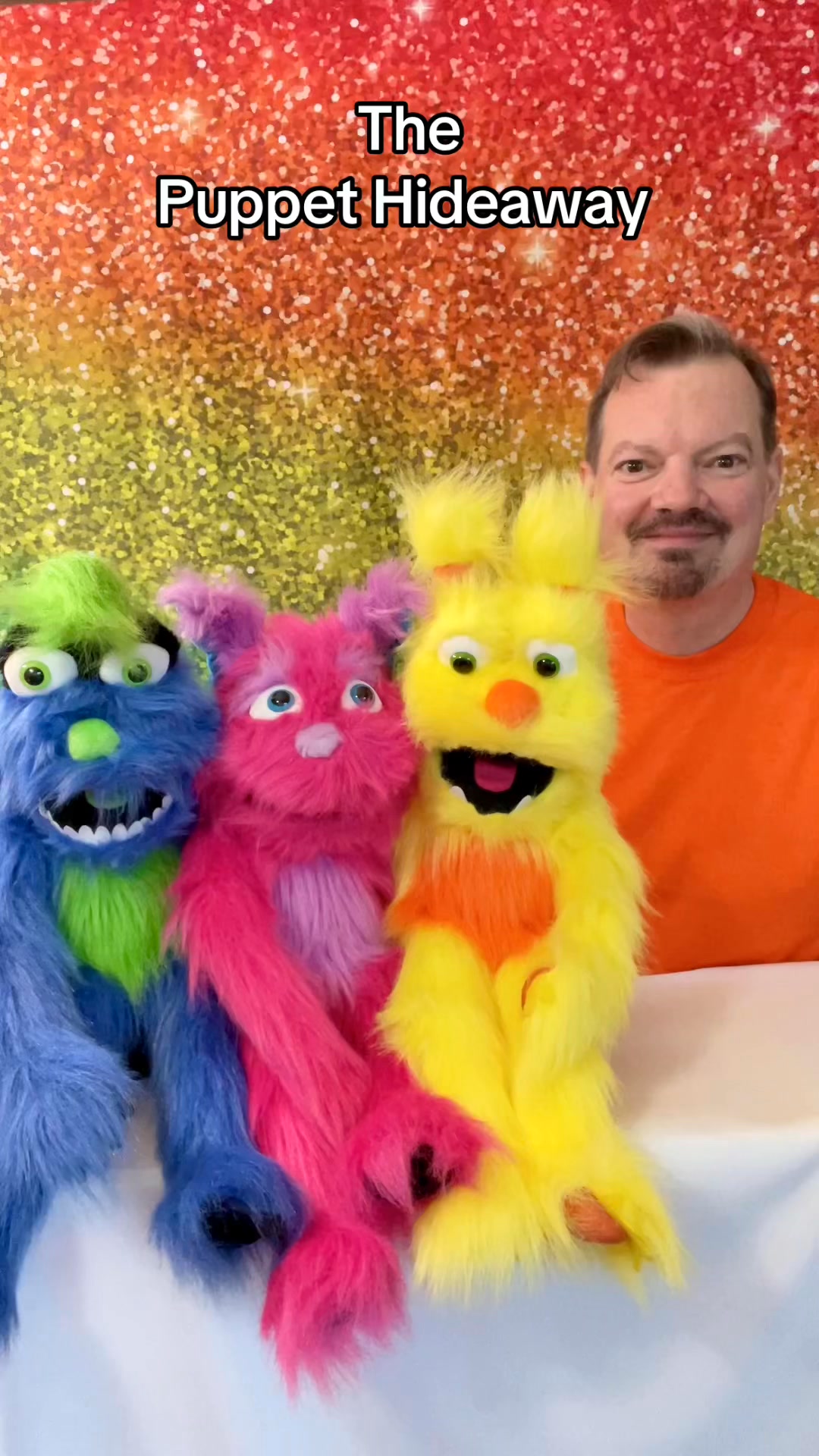 Puppet of the Day – Orange Monster made by The Puppet Company The